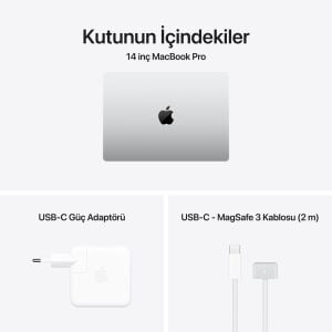 MacBook Pro M5 16 GB 512 GB 14.2'' MDE44TU/A Gümüş