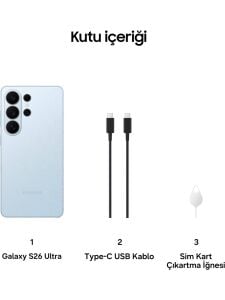 Samsung Galaxy S26 Ultra 512 GB 12 GB Gök Mavisi