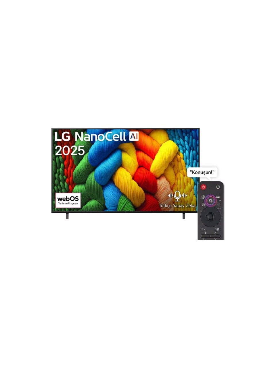 LG NanoCell 75NANO80A6B 4K Ultra HD 75'' 190 Ekran Uydu Alıcılı webOS Smart LED TV