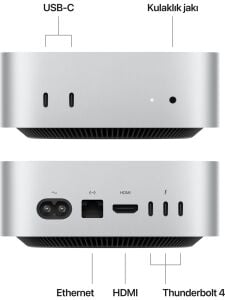 Mac Mini MU9E3TU/A Apple M4 16 GB 512 GB SSD Mini PC