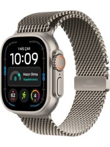 Apple Watch Ultra 4 Gps + Cellular, 49 mm Natürel Titanyum Kasa ve Natürel Titanyum Milano Loop - Orta Boy