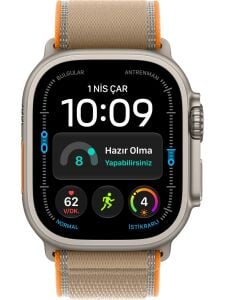 Apple Watch Ultra 4 Gps + Cellular, 49 mm Natürel Titanyum Kasa ve Kum Beji Trail Loop - M/l