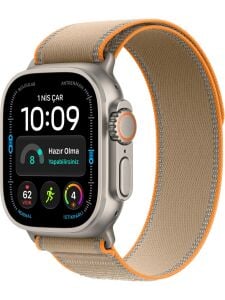 Apple Watch Ultra 4 Gps + Cellular, 49 mm Natürel Titanyum Kasa ve Kum Beji Trail Loop - M/l