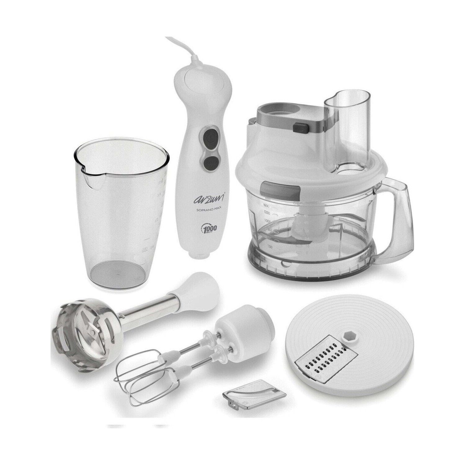 Arzum AR1004 Soprano Max Multi Beyaz 1000 W Blender Seti